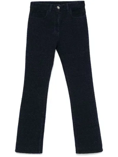 Givenchy Bouclé Jeans In Indigo Blue