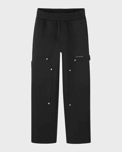 Givenchy Kids' Boy's Logo-print Joggers In Black