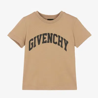 Givenchy Kids' Boys Beige Cotton T-shirt