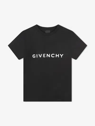 Givenchy Babies' Boys Logo Print T-shirt In Black