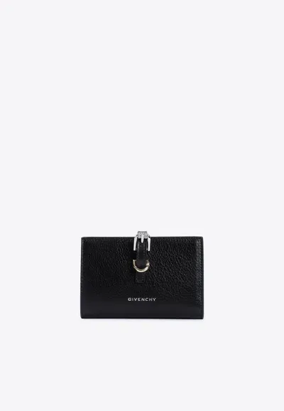 Givenchy Buckled Bi-fold Wallet In Leather In Black