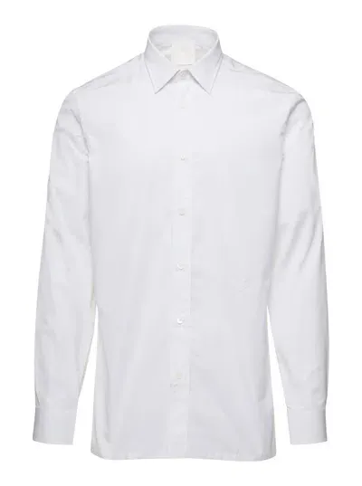 Givenchy Camciia Buttondown A Righe Oxford In White