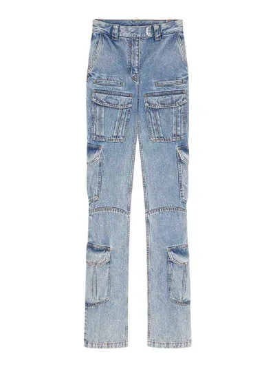 Givenchy Cargo Jeans In Light Blue