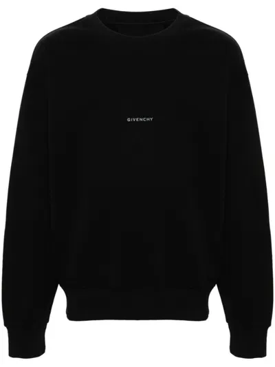 Givenchy Sketch-print Cotton Sweatshirt In Black