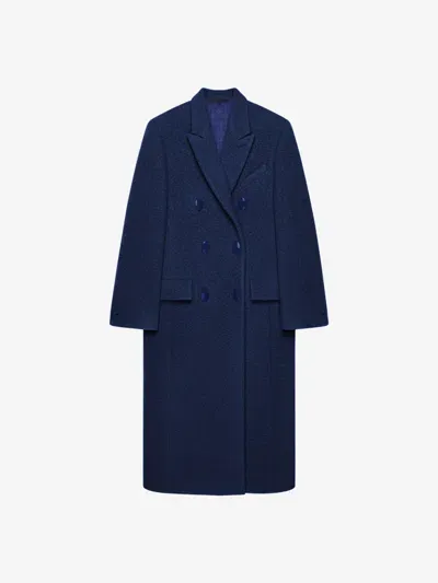 Givenchy Coat In Alpaca Bouclette Wool In Multicolor