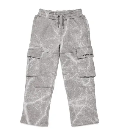 Givenchy Kids' Cotton Cargo Trousers In Grey