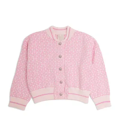 Givenchy Kids' Cotton-cashmere 4g Cardigan In Pink