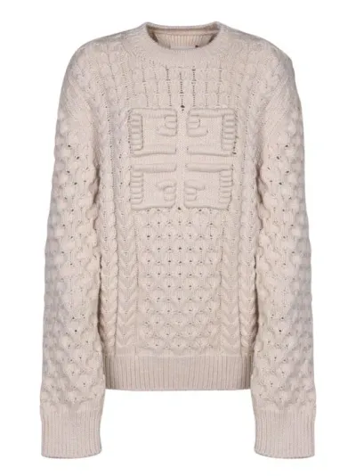 Givenchy Cotton Sweater In Neutrals