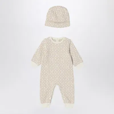 Givenchy Kids' Cream Two-piece Set With 4g Motif In Beige