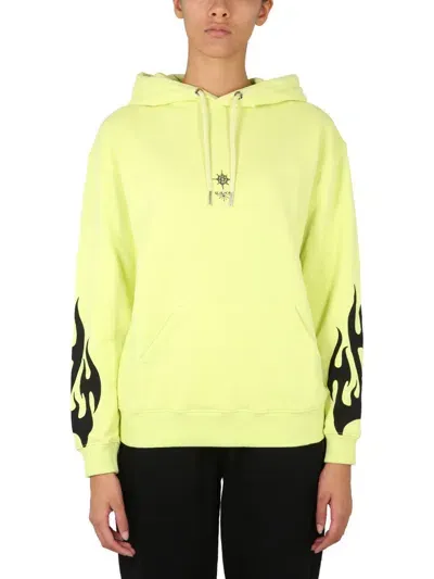 Givenchy Felpa "sacred Heart" In Yellow