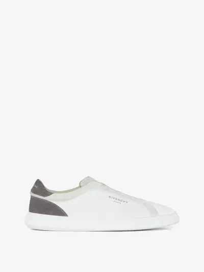 Givenchy G Set Sneakers In Leather And Suede In White