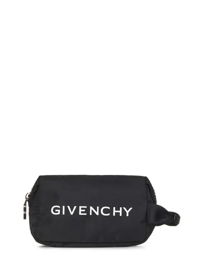 Givenchy G-zip Clutch In Black