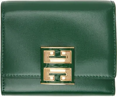 Givenchy Green 4g Wallet In 320-emerald Green