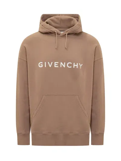 Givenchy Hoodie With Logo In Beige