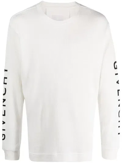 Givenchy Logo-print Long-sleeve T-shirt In White