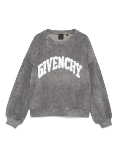 Givenchy Kids' Logo-print Sweatshirt In Grey