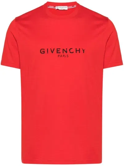 Givenchy Logo-printed T-shirt In Red