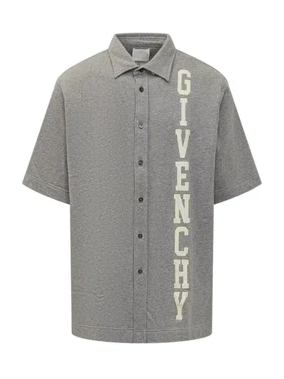 Givenchy Logo Shirt In Grey