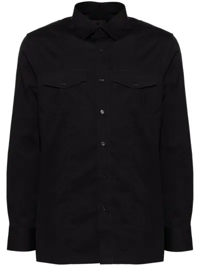 Givenchy Long-sleeved Shirt In Blue