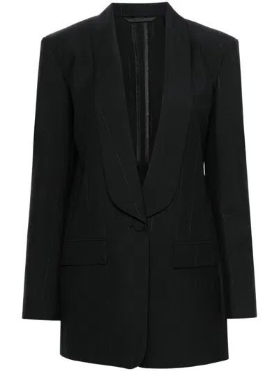 Givenchy Lurex Stripes Blazer In Black