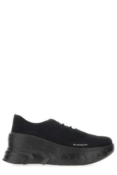 Givenchy Marshmallow Wedge Sneakers In Black