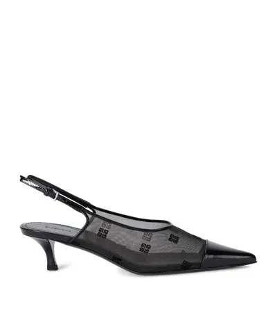 Givenchy Mesh Show Slingback Pumps 45 In Black