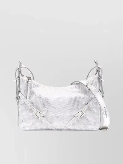 Givenchy Mini Voyou Crossbody Bag In Silber