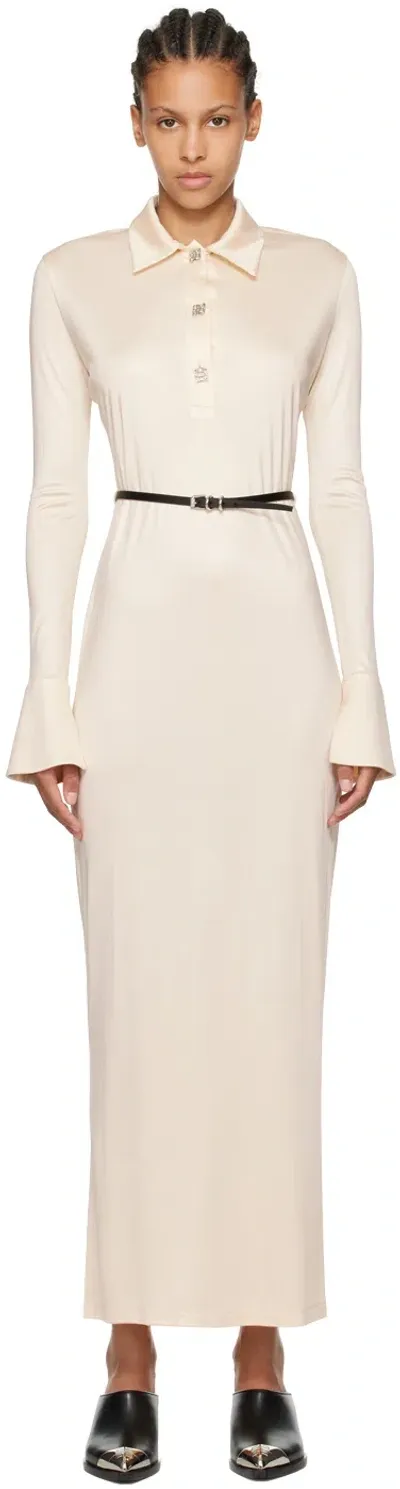 Givenchy Off-white Voyou Maxi Dress In Ivory