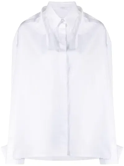 Givenchy Oversized Long-sleeve Shirt In White