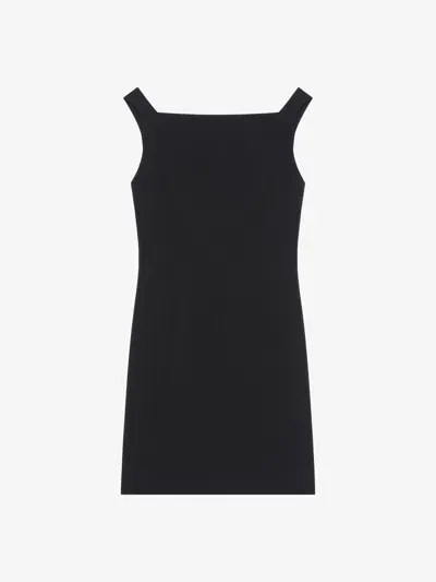 Givenchy Dress In Crepe And Satin In Black