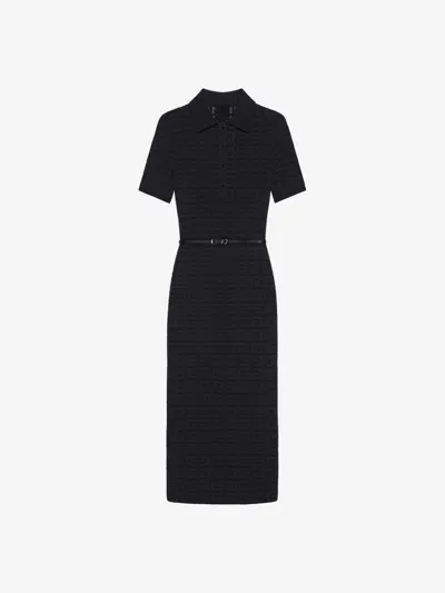 Givenchy Robe Polo Voyou En Jacquard 4g In Black