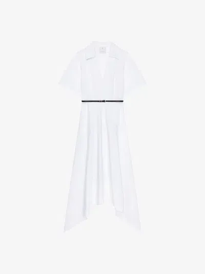 Givenchy Robe Voyou En Popeline In White