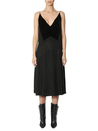 Givenchy Sleeveless Flared Dress In Black