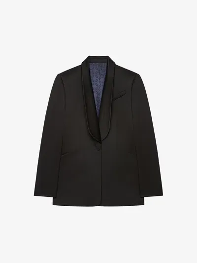 Givenchy Slim Fit Jacket In Wool In Black