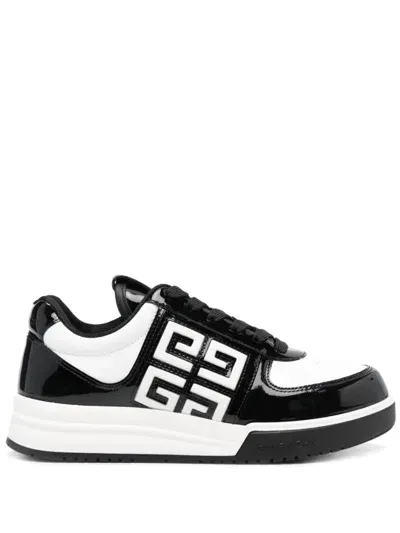 Givenchy Patent Low-top Sneakers In Black