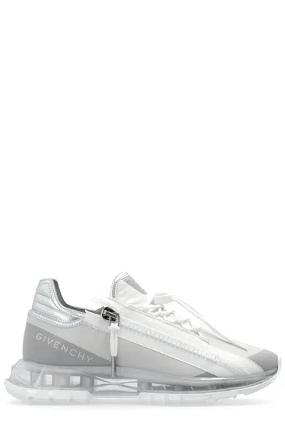 Givenchy Spectre Zip Sneaker In Whitesilvr