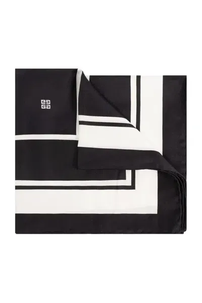 Givenchy Square 4g Scarf In Black