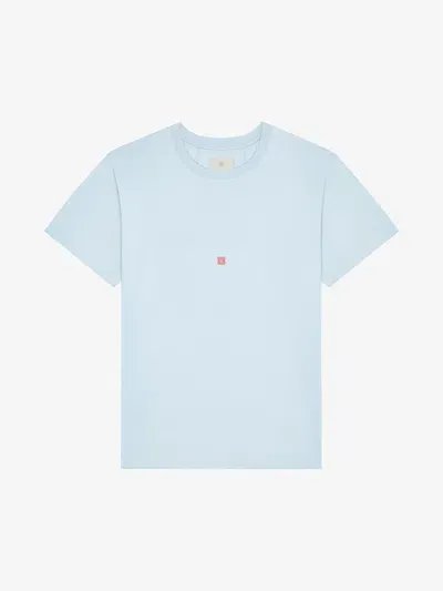 Givenchy T-shirt In Cotton With  Flamingo Print In Blue