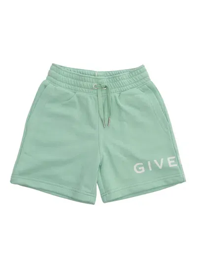 Givenchy Kids' Terry Shorts In Green