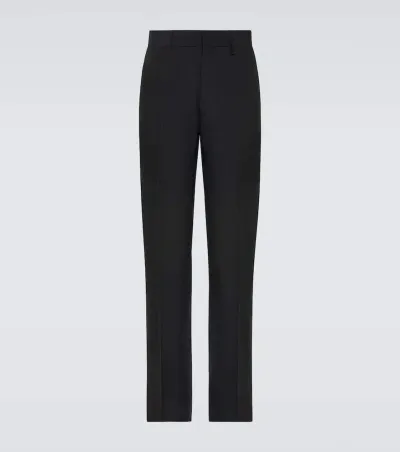 Givenchy Virgin Wool Wide-leg Pants In Black