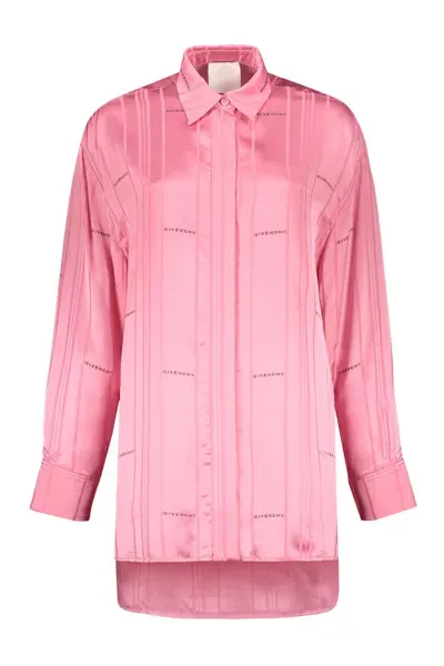 Givenchy Viscose Shirt In Pink