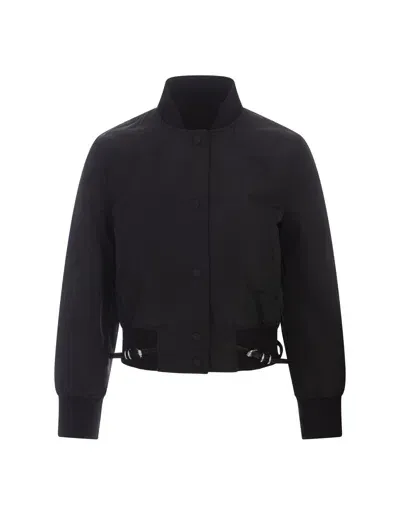 Givenchy Voyou Varsity Jacket In Cotton Taffetas In Black