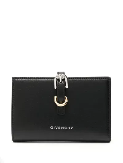 Givenchy Voyou Leather Bifold Wallet In Black