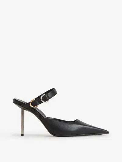 Givenchy Voyou High Buckle Mules In Black