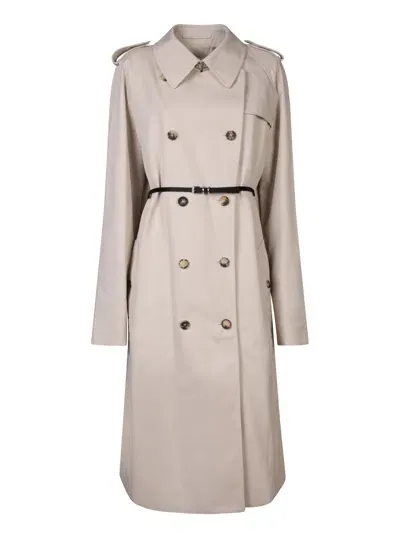 Givenchy Voyou Light Twill Trench Coat In Beige