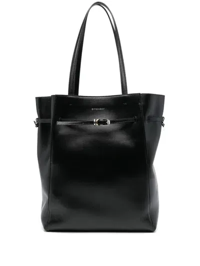 Givenchy Voyou Medium Leather Tote Bag In Black