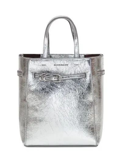 Givenchy Voyou Mini Tote Bag In Light Silvery