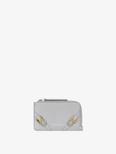 Givenchy Women's Voyou Zipped Card Holder In Leather In Gold