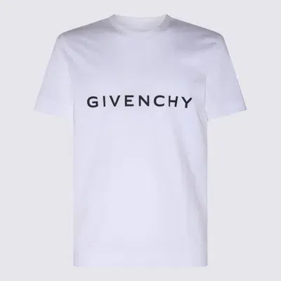 Givenchy White Cotton Logo T-shirt