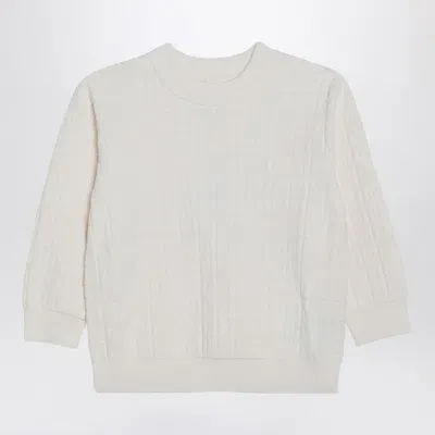 Givenchy Kids' White Jumper With 4g Inlay